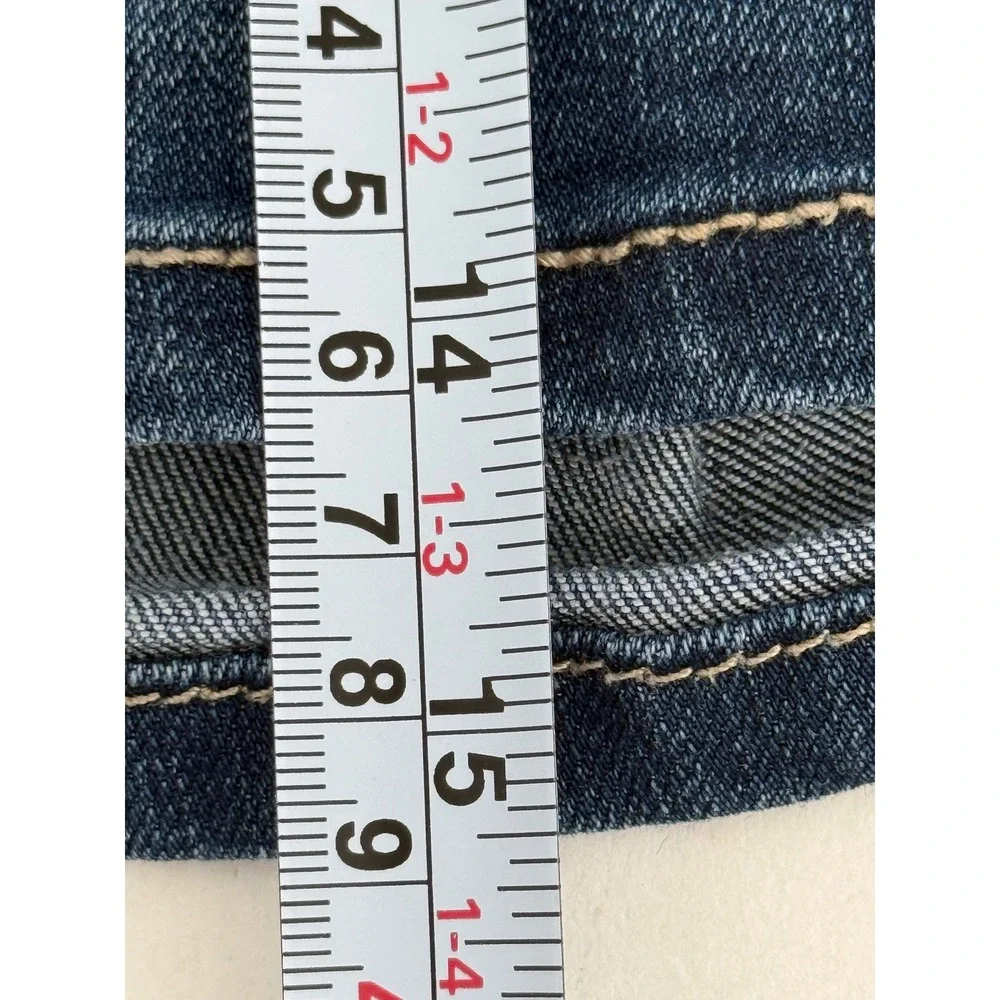 Bandolino Karyn Boyfriend Denim Shorts Dark Wash Blue Womens Sz 6P Petite